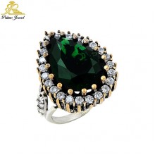 Gümüş Otantik Taşlı Yüzük